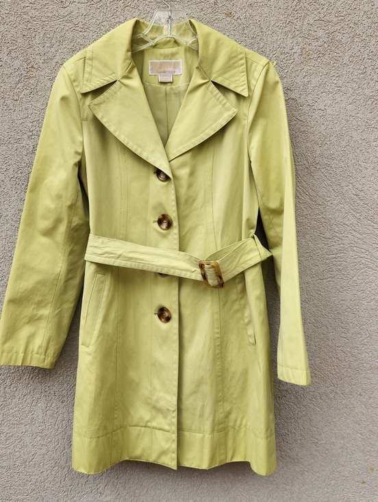 Michael Kors Jackets & Blazers - MICHAEL KORS Women's Raincoat Extra Small Green Spring Jacket Lined